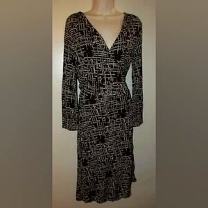 Ann Taylor brown wrap dress